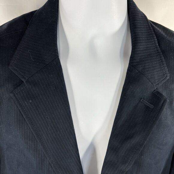 GAP BLAZER MENS 42R BLUE SUIT JACKET NWT NEW TWO BUTTON COTTON SPANDEX SUIT TOP - Picture 3 of 13